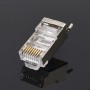 EZ Pass Through CAT5e/Cat6 RJ45 Shielded 8P8C With Ground Wire Connector