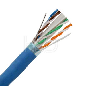 CAT6A (Augmented) 10Gb F/UTP Cable, 23AWG Solid Bare Copper, PVC Jacket, 305m Wooden Drum
