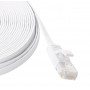 Flat Cat6 Network Ethernet Patch Cable - White